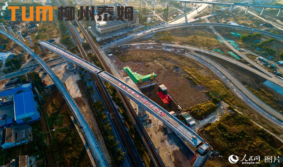 連淮揚(yáng)鎮(zhèn)鐵路最大轉(zhuǎn)體橋-淮揚(yáng)聯(lián)絡(luò)線左線特大橋轉(zhuǎn)體橋（中鐵十四局）